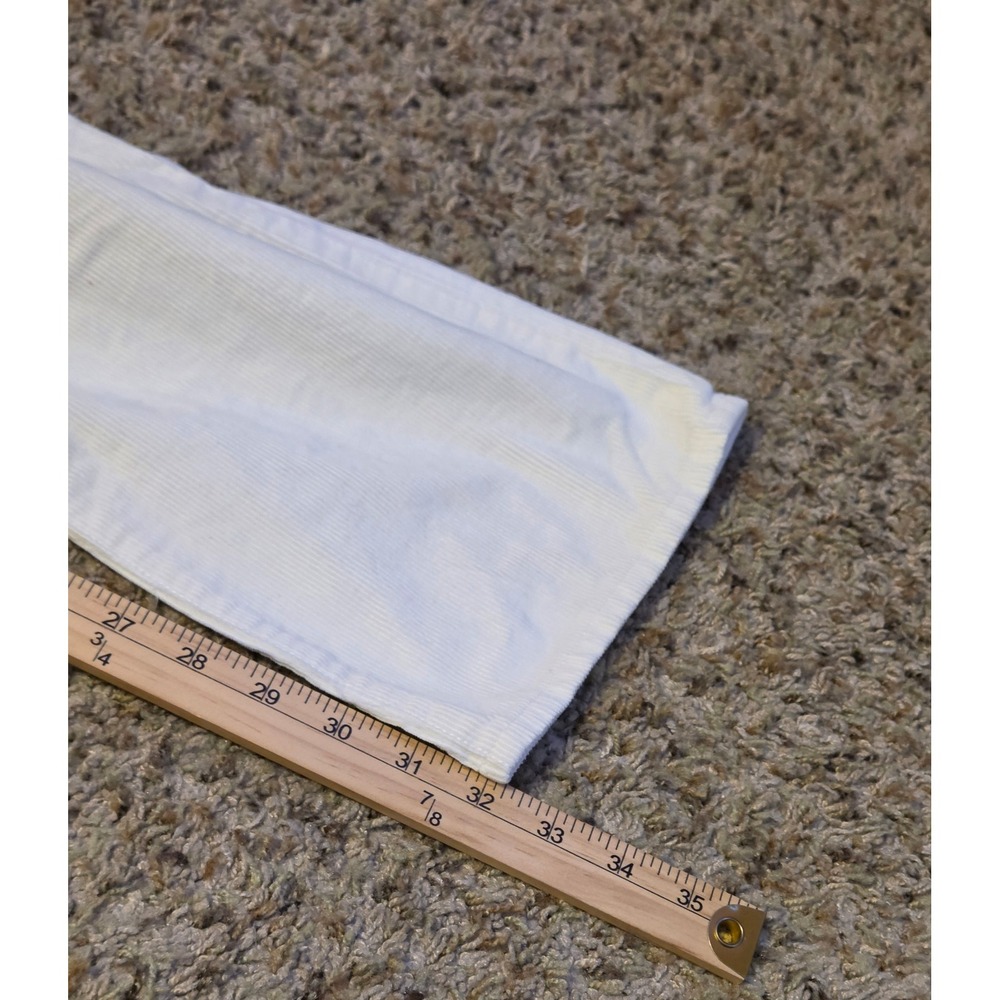 J.Crew Straight Leg Corduroy Pants Women's Size 24 White‎ - Picture 7 of 9